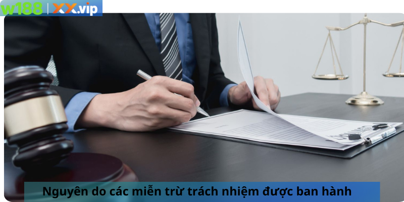 Nguyên do các miễn trừ trách nhiệm được ban hành